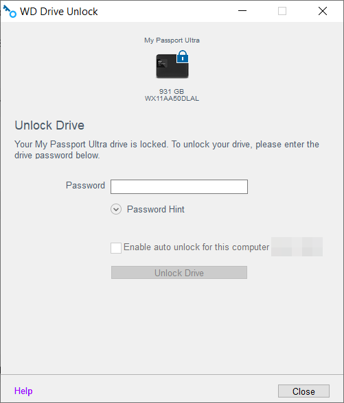 wd passport for mac password recovery